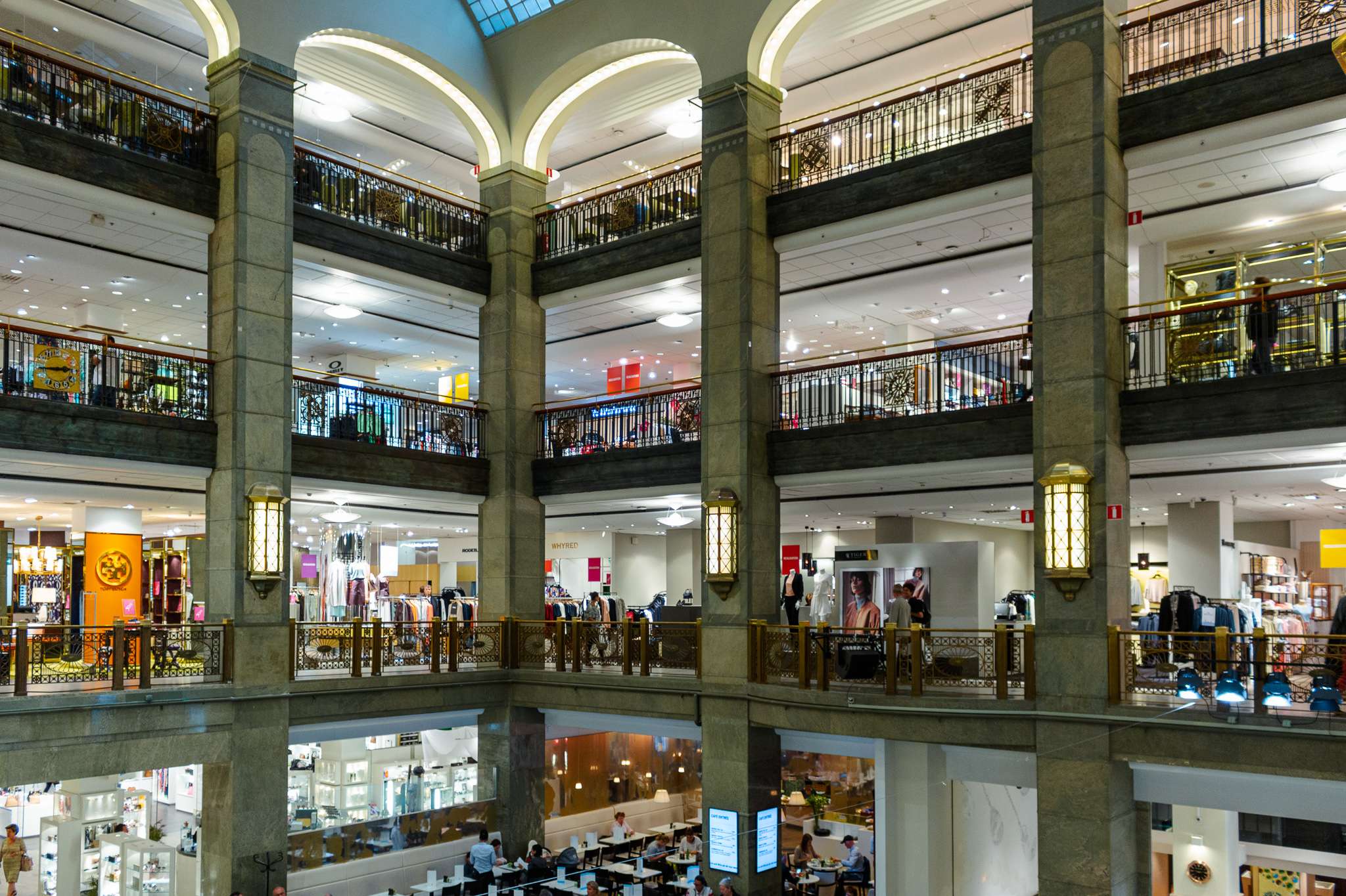 The main interior gallery of NK stores in Stockholm | Best shopping street in Stockholm