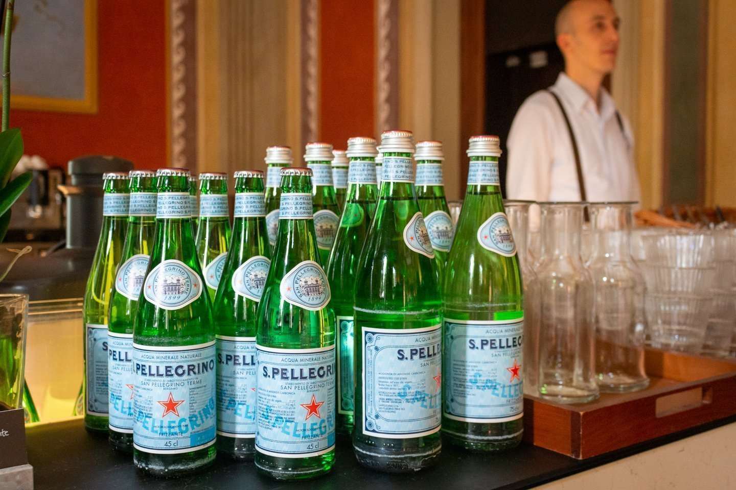 S. Pellegrino water bottles