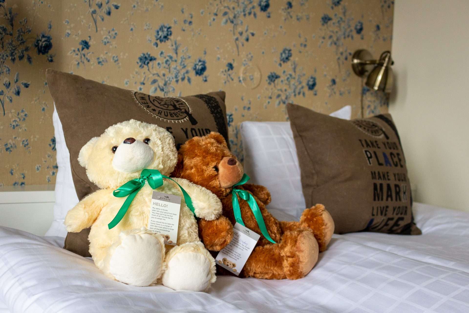 The signature teddy bears of Freys hotel Stockholm