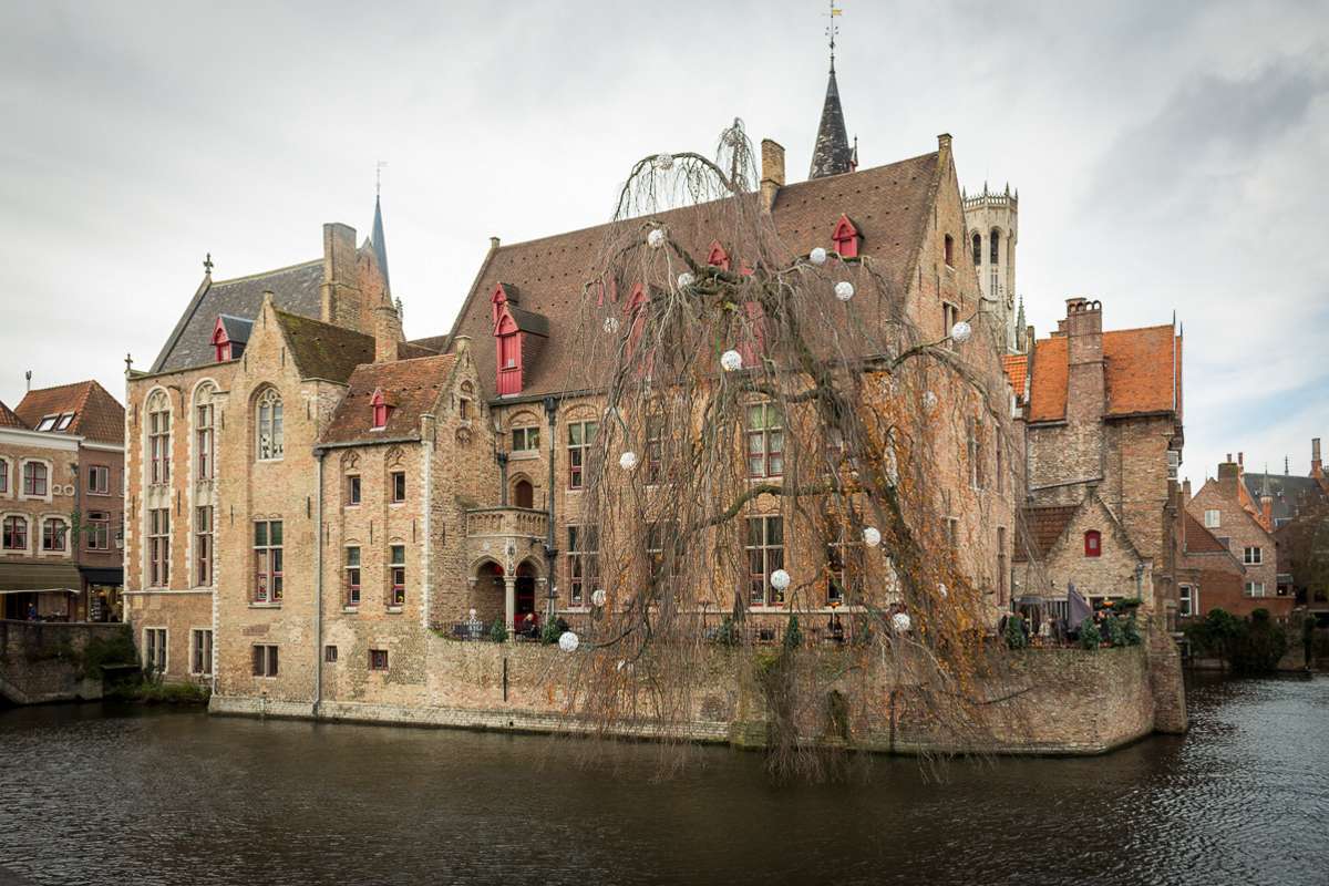 Rosary Quay (Rozenhoedkaai) in Bruges Belgium